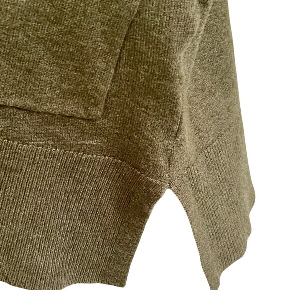 NWT Pink Clover Open Front Patch Pocket Cardigan Moss Green Neutral Size Small - Picture 8 of 12